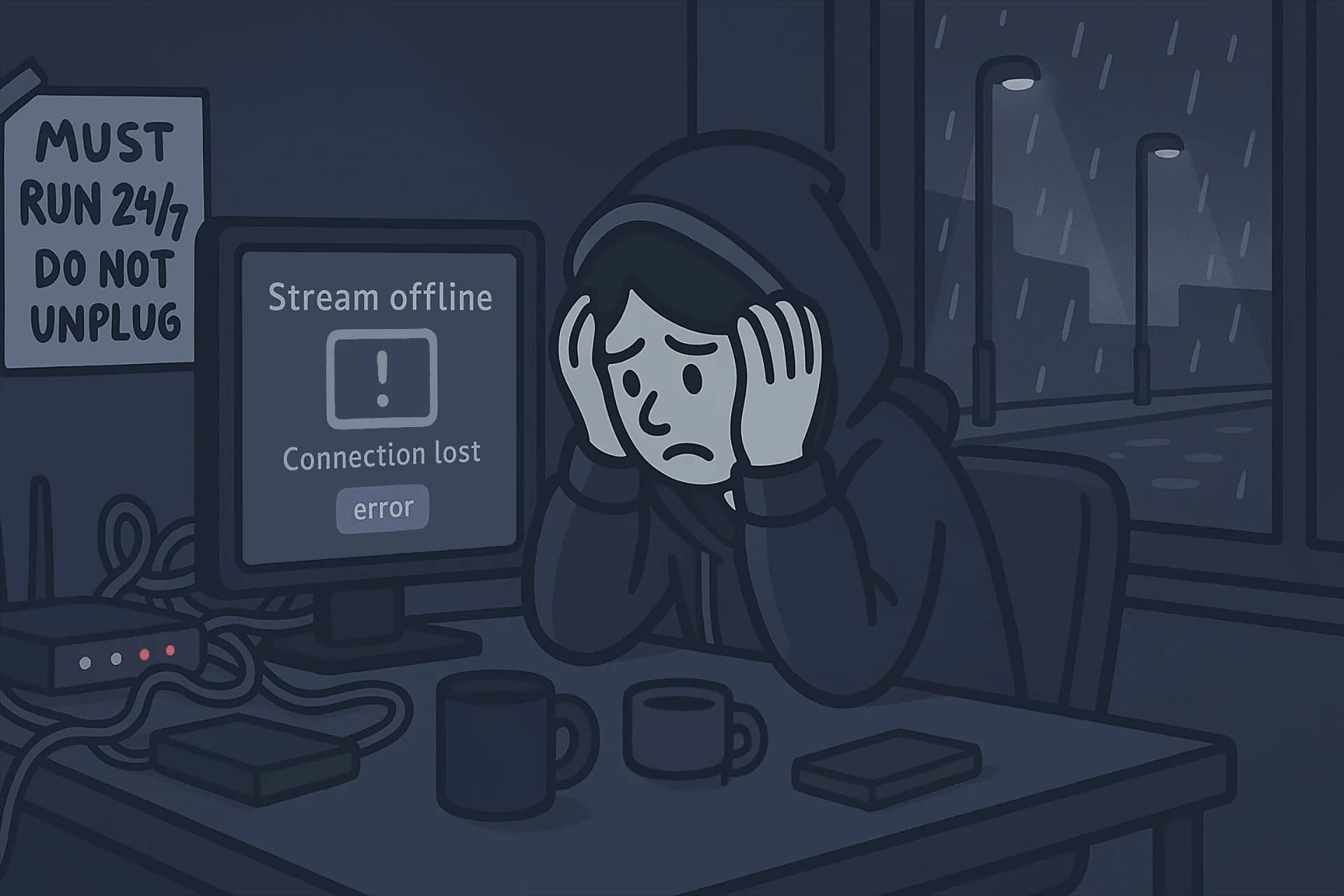 Standard one-time live stream ending after broadcast