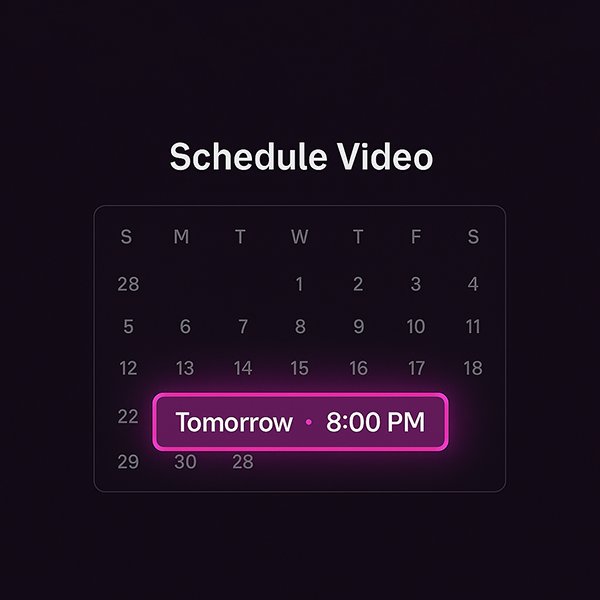 Schedule or stream instantly