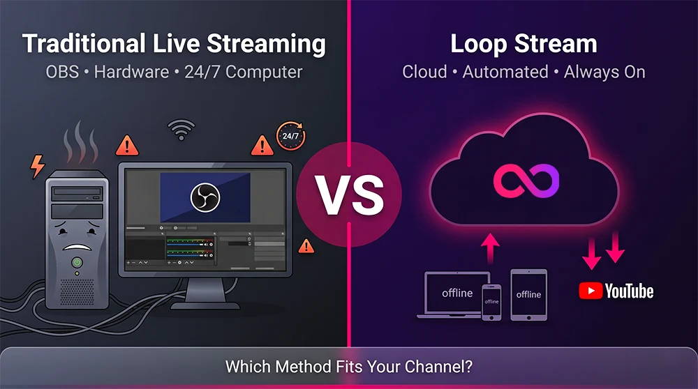 Loop Stream vs Traditional Live Streaming (2026 Guide)