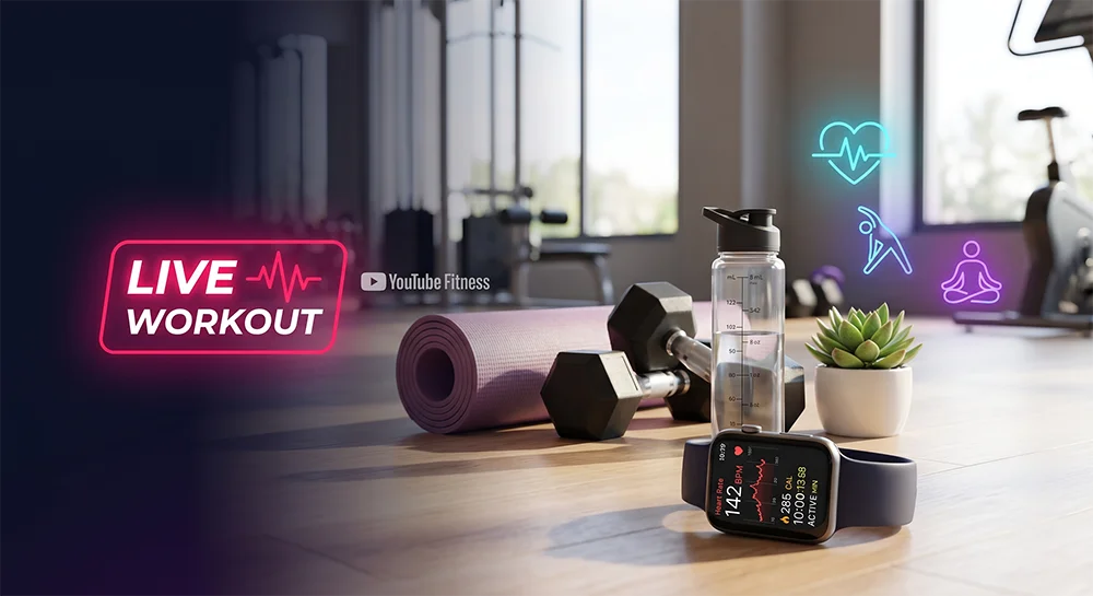 Fitness and wellness channel setup for 24/7 live streaming workout and yoga sessions