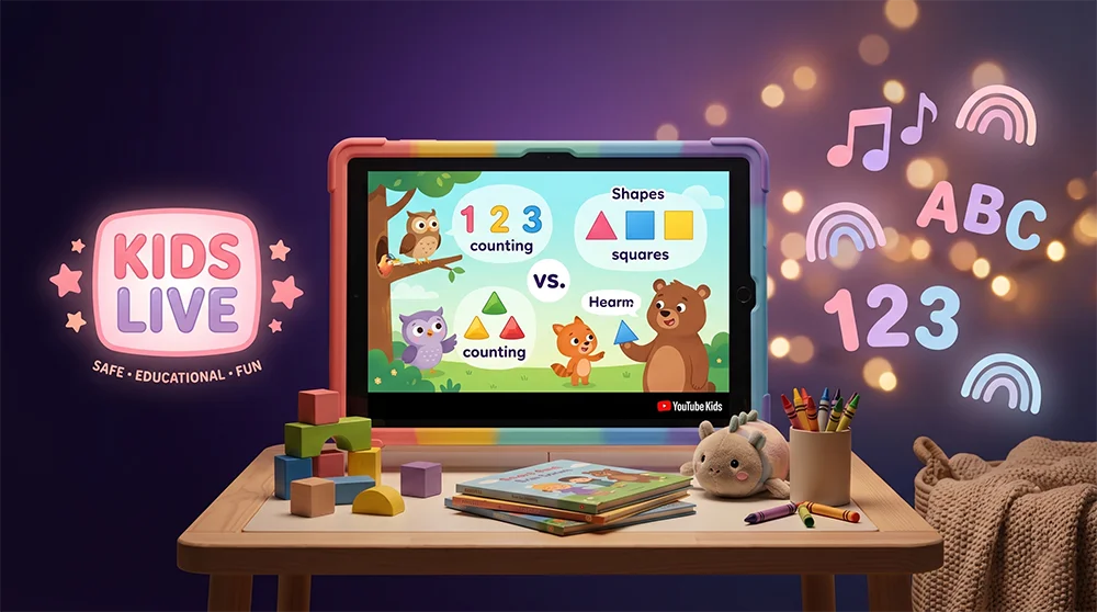 Kids and family content channel setup for safe 24/7 live streaming loops on YouTube