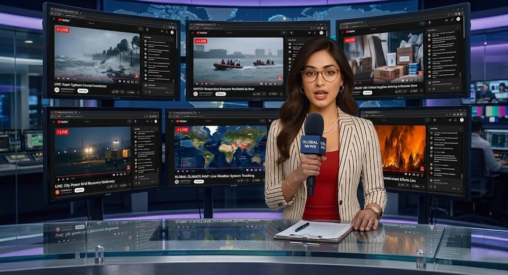 News and commentary channel setup for 24/7 live streaming evergreen analysis and updates